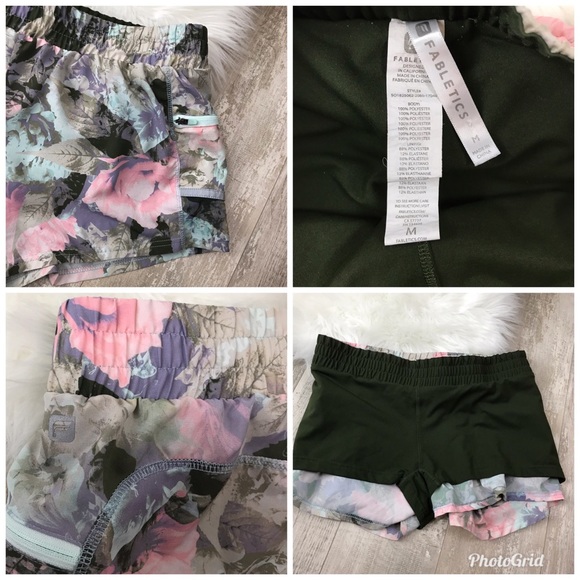 Fabletics Maggie Floral Secret Garden Shorts Sz. M - Picture 8 of 8